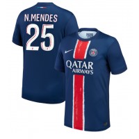 Paris Saint-Germain Nuno Mendes #25 Fotballklær Hjemmedrakt 2024-25 Kortermet